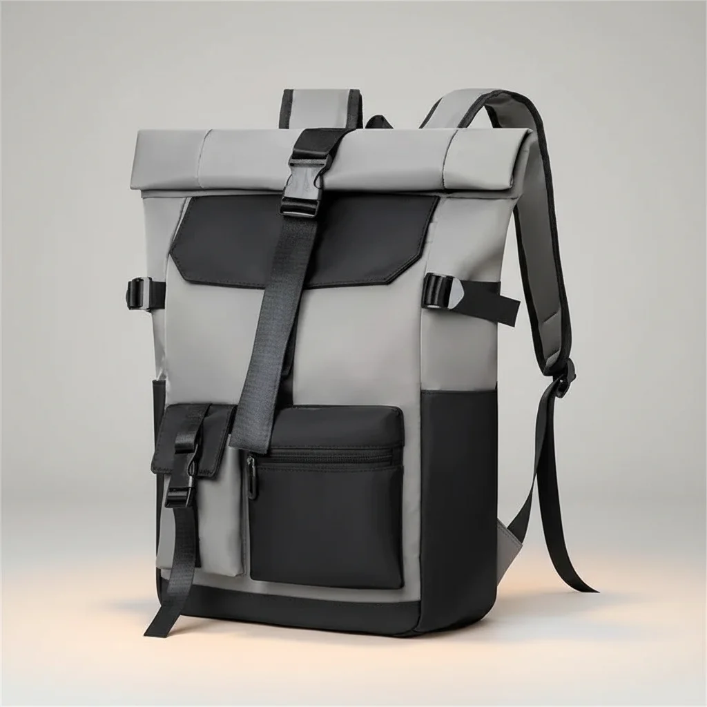 Sac a dos impermeable roll top pour ordinateur - Vue 2 - Sac a Dos Impermeable